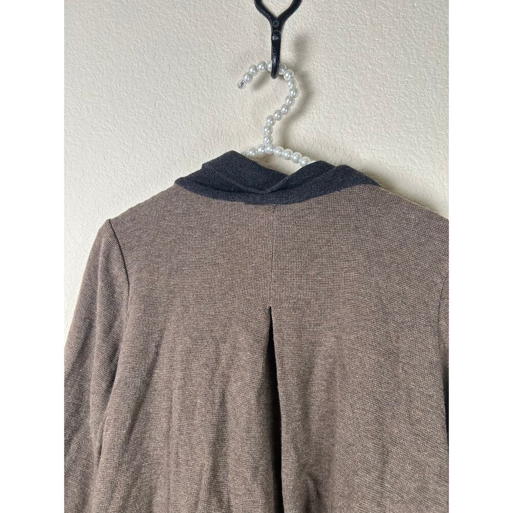 Chalet et Ceci Cardigan Women's Size Small Brown Duster Sweater Made in USA - Picture 9 of 11